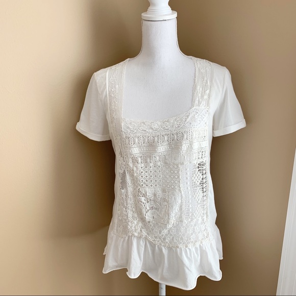 Johnny Was Tops - LOVE & LIBERTY Johnny Was Crochet Lace Square Cuff